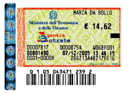 AUMENTATA L'IMPOSTA DI BOLLO FISSA